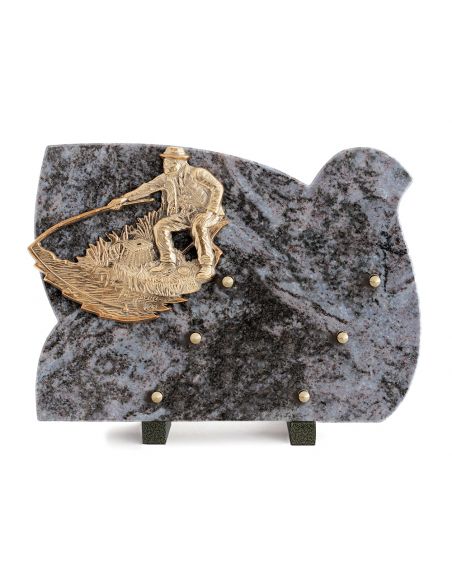 PLAQUE GRANIT 25X35CM CHASSE/PECHE