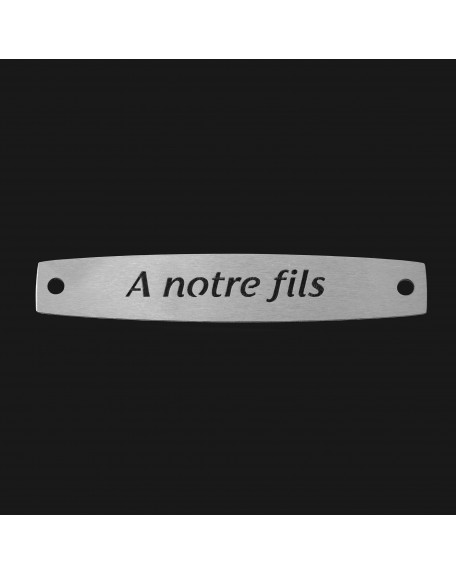 SACHET 5 INTERS INOX "A NOTRE FILS"