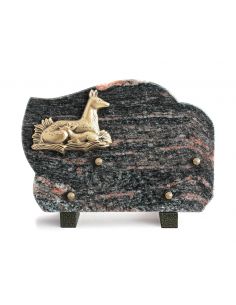 PLAQUE GRANIT 17X25CM CHASSE/PECHE