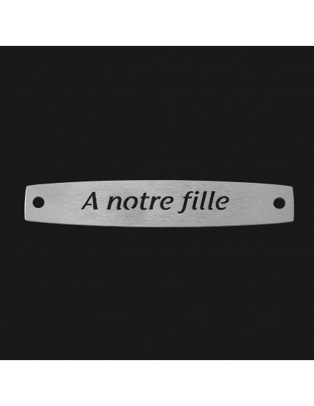 SACHET 5 INTERS INOX "A NOTRE FILLE"