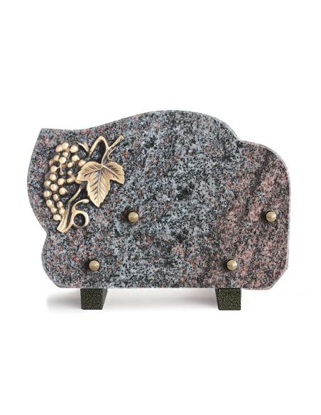 PLAQUE GRANIT 17X25CM VIGNE