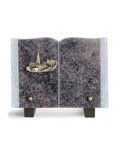 PLAQUE GRANIT LIVRE 15X21CM LOT DE 4 2