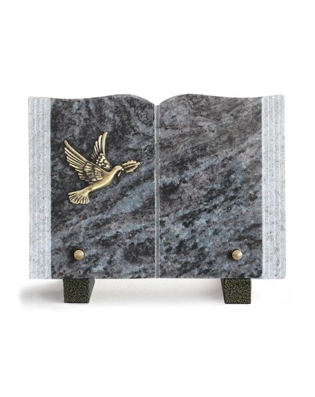 PLAQUE GRANIT LIVRE 15X21CM LOT DE 4