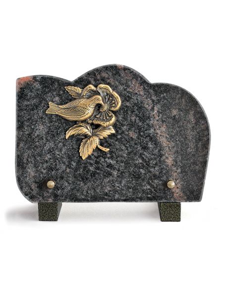 PLAQUE GRANIT VAGUE 15X21CM LOT DE 4