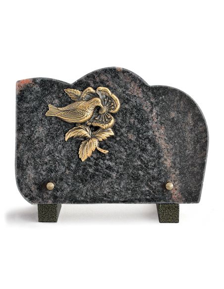 PLAQUE GRANIT VAGUE 15X21CM LOT DE 4