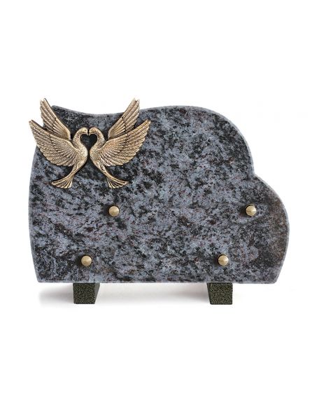 PLAQUE GRANIT NUAGE 17X25CM LOT DE 4