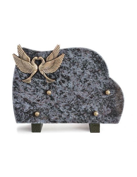 PLAQUE GRANIT NUAGE 17X25CM LOT DE 4