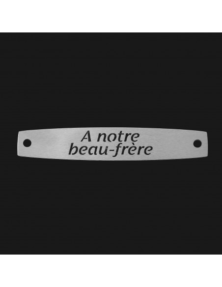 SACHET 5 INTERS INOX "A NOTRE BEAU-FRÈRE"