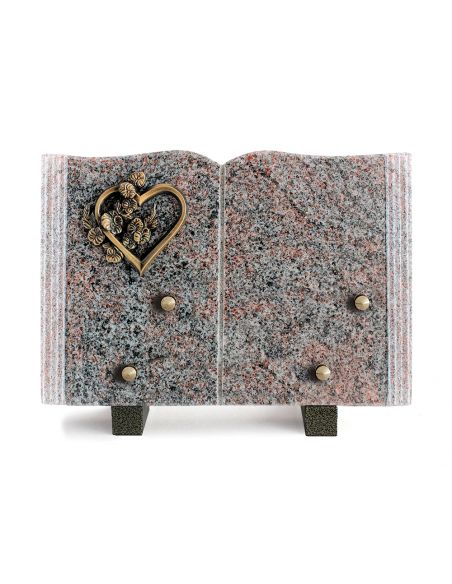 PLAQUE GRANIT LIVRE 17X25CM LOT DE 4