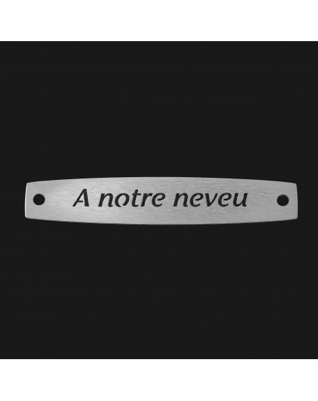 SACHET 5 INTERS INOX "A NOTRE NEVEU"