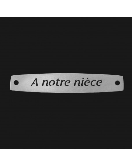 SACHET 5 INTERS INOX "A NOTRE NIÈCE"