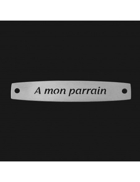 SACHET 5 INTERS INOX "A MON PARRAIN"