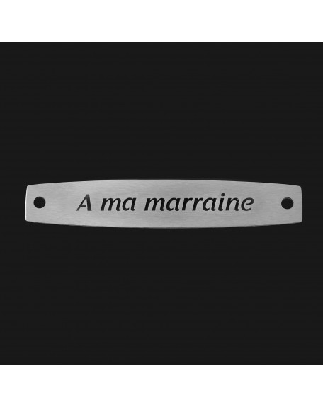 SACHET 5 INTERS INOX "A MA MARRAINE"