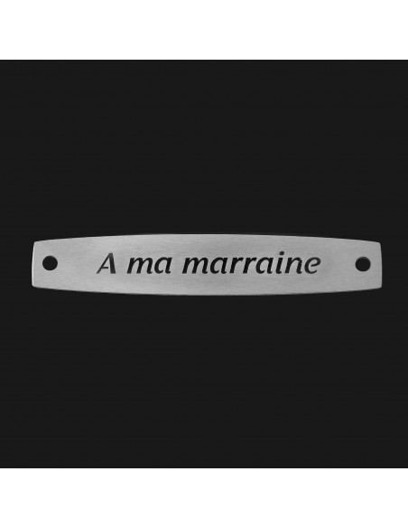 SACHET 5 INTERS INOX "A MA MARRAINE"