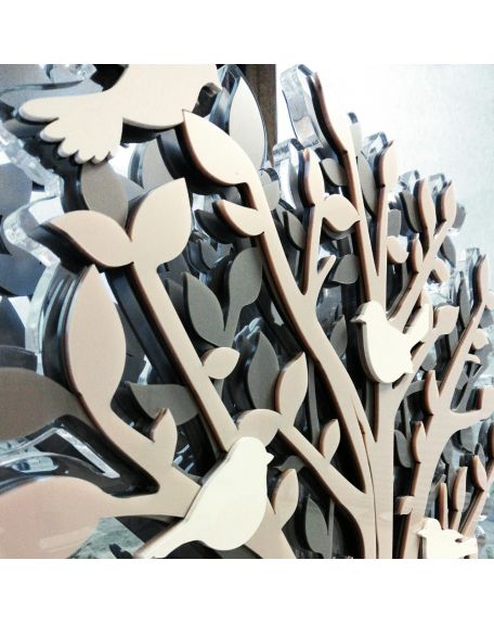 PLAQUE ALTU ARBRE GEANT SIMPLE FACE AVEC 5 INTERS 67X46CM