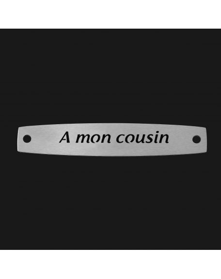 SACHET 5 INTERS INOX "A MON COUSIN"