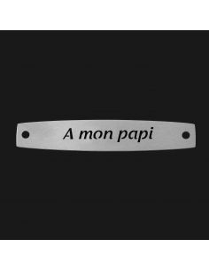 SACHET 5 INTERS INOX "A MON PAPI"