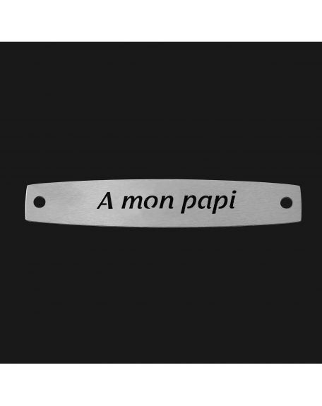 SACHET 5 INTERS INOX "A MON PAPI"