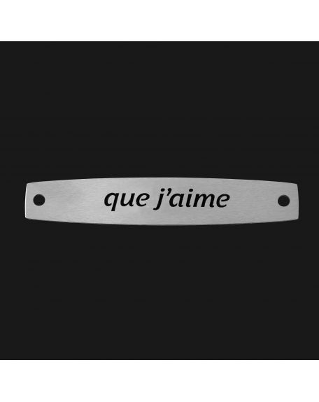 SACHET 5 INTERS INOX "QUE J'AIME"