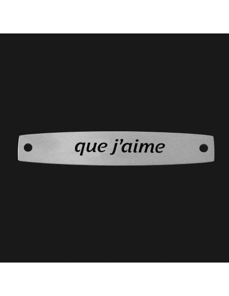 SACHET 5 INTERS INOX "QUE J'AIME"