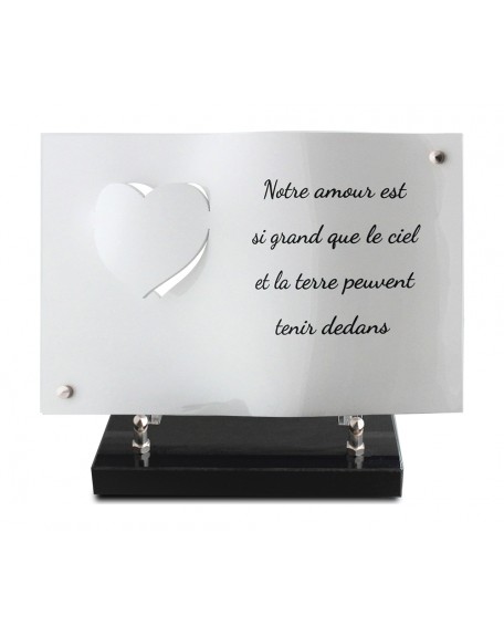 PLAQUE ALTUGLAS GALBE GAMME KIRIGAMI Coeur