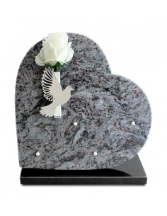 PLAQUE GRANIT COEUR 30X30...