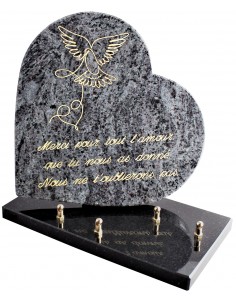 PLAQUE GRANIT COEUR 26X26CM...