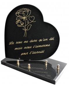 PLAQUE GRANIT COEUR 26X26CM...