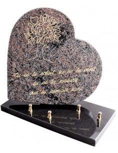 PLAQUE GRANIT COEUR 26X26CM...