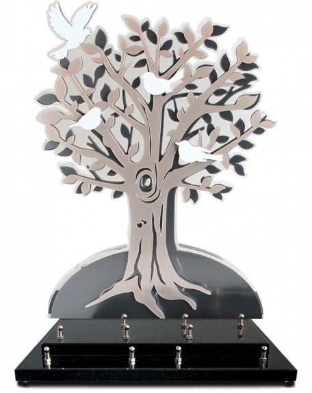 PLAQUE ALTU ARBRE GEANT SIMPLE FACE AVEC 5 INTERS 67X46CM