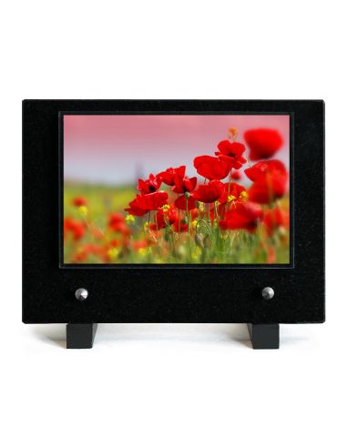 PLAQUE IMPRIMEE 15X21 FLEURS