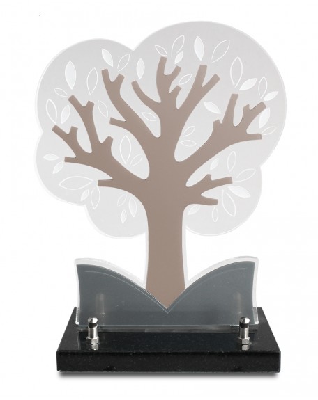 PLAQUE ALTU ARBRE SABLE 1 INTER 26X21,5CM