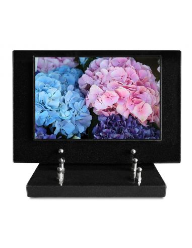 PLAQUE IMPRIMEE S/SOCLE 20X30 FLEURS