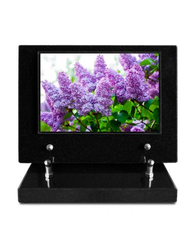 PLAQUE IMPRIMEE S/SOCLE 15X21 FLEURS