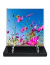 PLAQUE IMPRIMEE 21X21 FLEURS