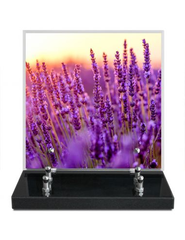 PLAQUE IMPRIMEE 21X21 FLEURS