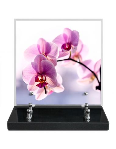 PLAQUE IMPRIMEE 21X21 FLEURS