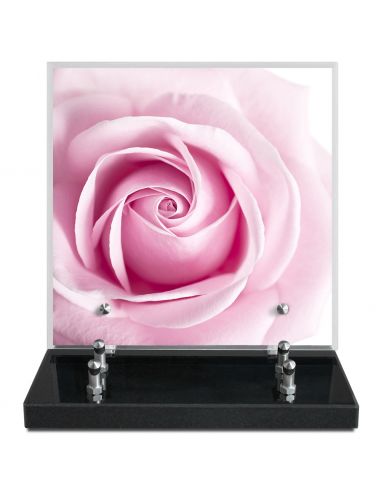 PLAQUE IMPRIMEE 21X21 FLEURS