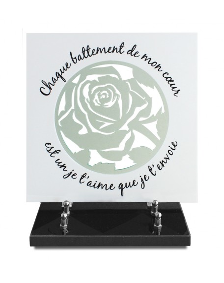 PLAQUE ALTU DECOUPEE ET GRAVEE 25X25