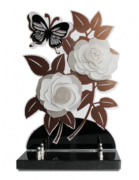 PLAQUE ALTU ROSES 5 EPAISSEURS 2 INTERS 31,5X23CM