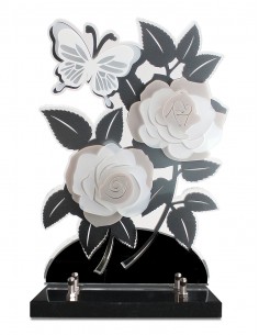 PLAQUE ALTU ROSES 5...