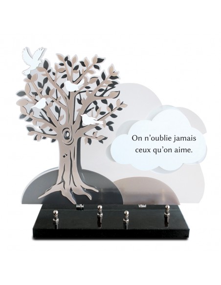 PLAQUE ALTU 32X38CM ARBRE & NUAGE TEXTE