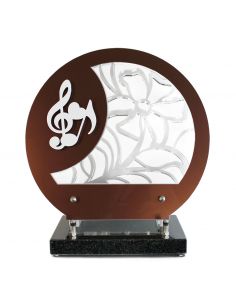 PLAQUE ALTUGLAS MOTIF DECOUPE 27X26CMMUSIQUE