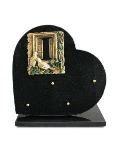 PLAQUE GRANIT BRONZE COULEUR 26X26CM