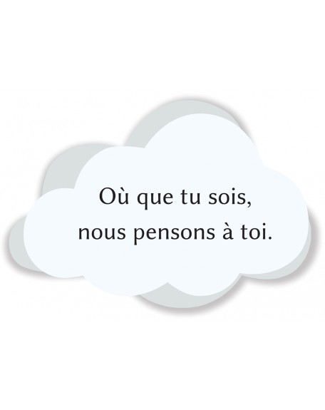 PLAQUE ALTU 32X38CM ARBRE & NUAGE TEXTE