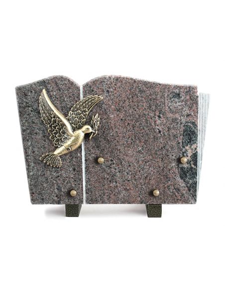 PLAQUE GRANIT LIVRE 20X30CM LOT DE 2