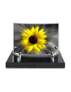 PLAQUE IMPRIMEE GALBEE 13X20 - 2 INTERS - NOIR ET BLANC