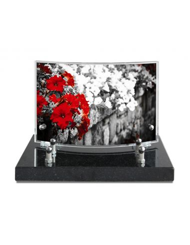 PLAQUE IMPRIMEE GALBEE 13X20 - 2 INTERS - NOIR ET BLANC