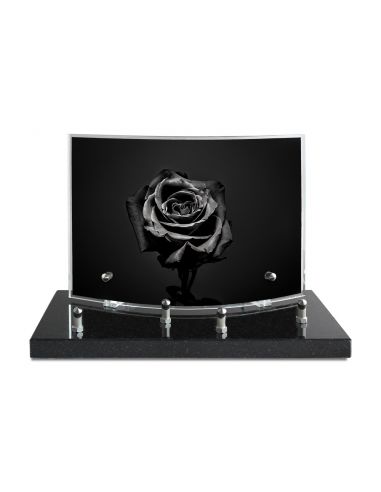 PLAQUE IMPRIMEE GALBEE 17X26 - 2 INTERS - NOIR ET BLANC