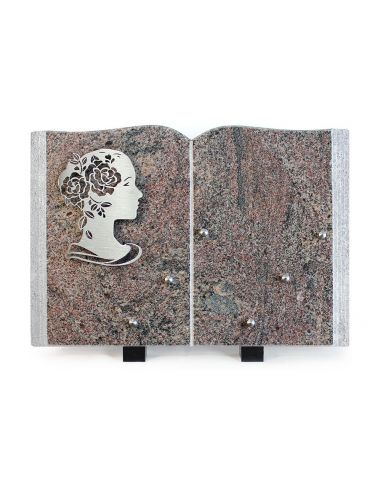 PLAQUE GRANIT LIVRE 25X35CM INOX FEMME